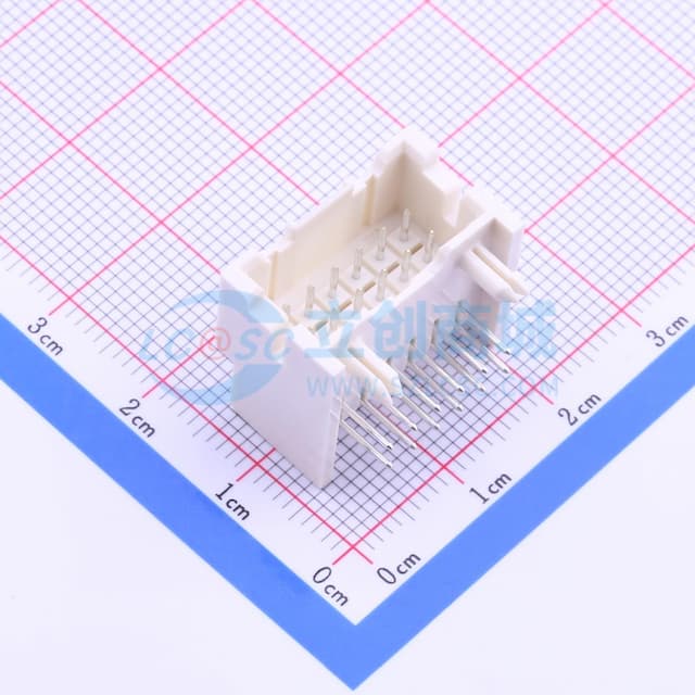 2x6P 间距:2.5mm 弯插 系列:XAD 【插件】实物图