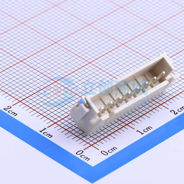 1x8P 间距:2.5mm 卧贴 系列:XH实物图