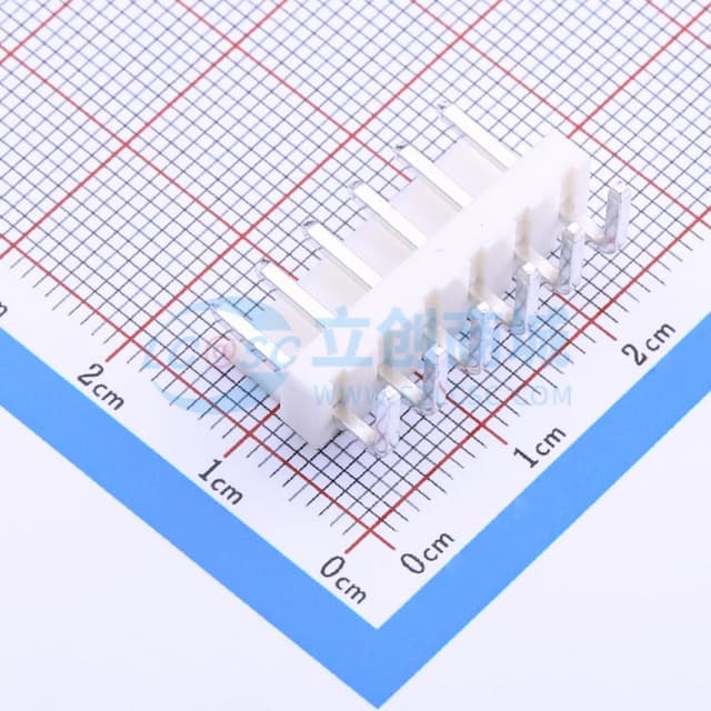 1x6P 间距:3.96mm 弯插 系列:VH 【插件】实物图
