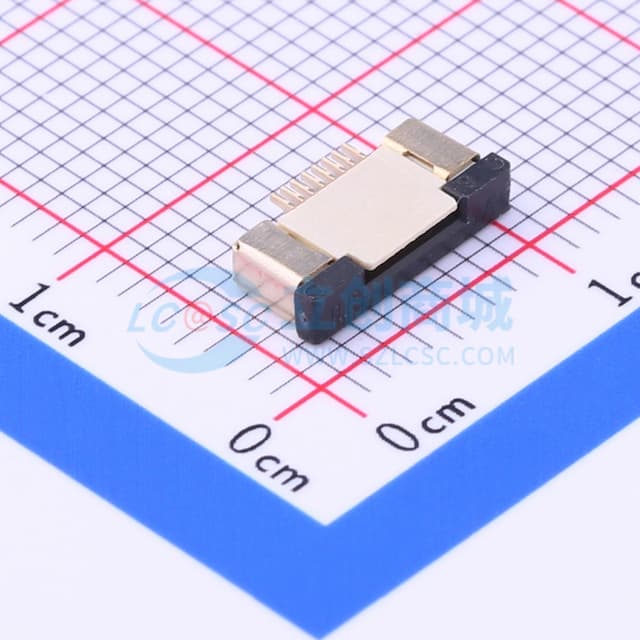 间距:0.5mm P数:8P 抽屉式 下接实物图