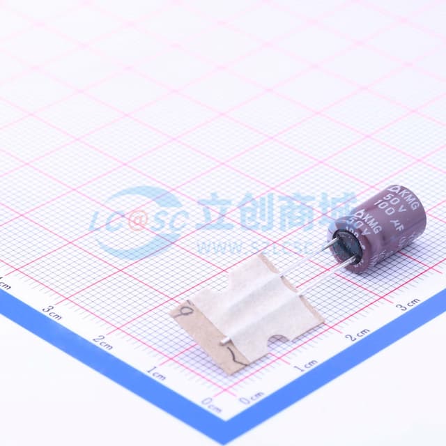 100uF ±20% 50V 【插件】实物图