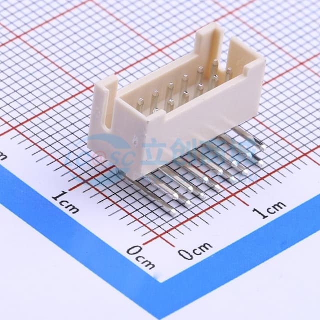 2x7P 间距:2mm 弯插 系列:PHB 【插件】实物图