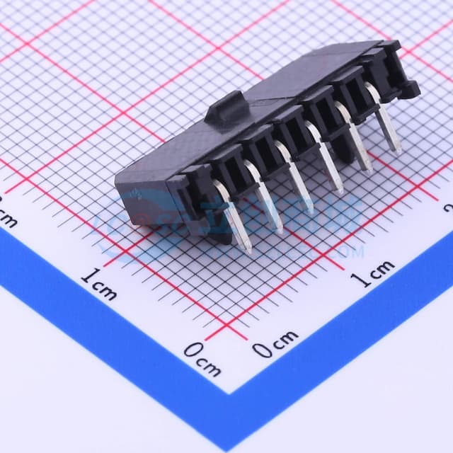 1x6P 间距:3mm 弯插 【插件】实物图