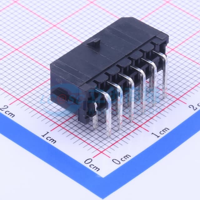 2x6P 间距:3mm 弯插 【插件】实物图