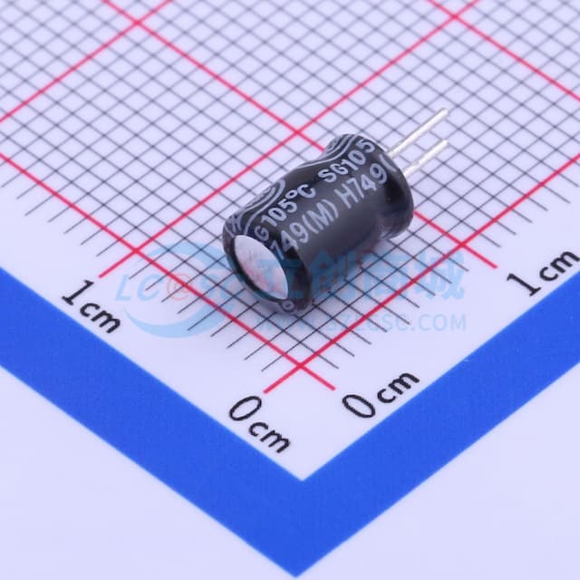100uF ±20% 10V 【引线】实物图