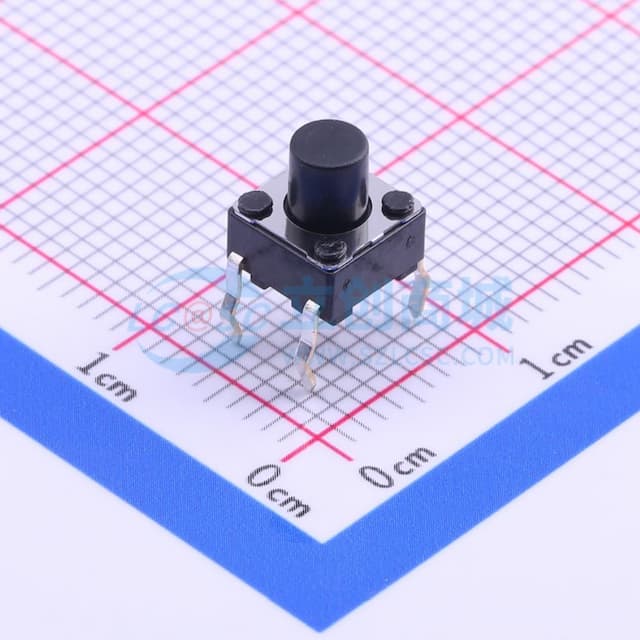 6*6*7mm 直插 轻触开关 【轻触】实物图