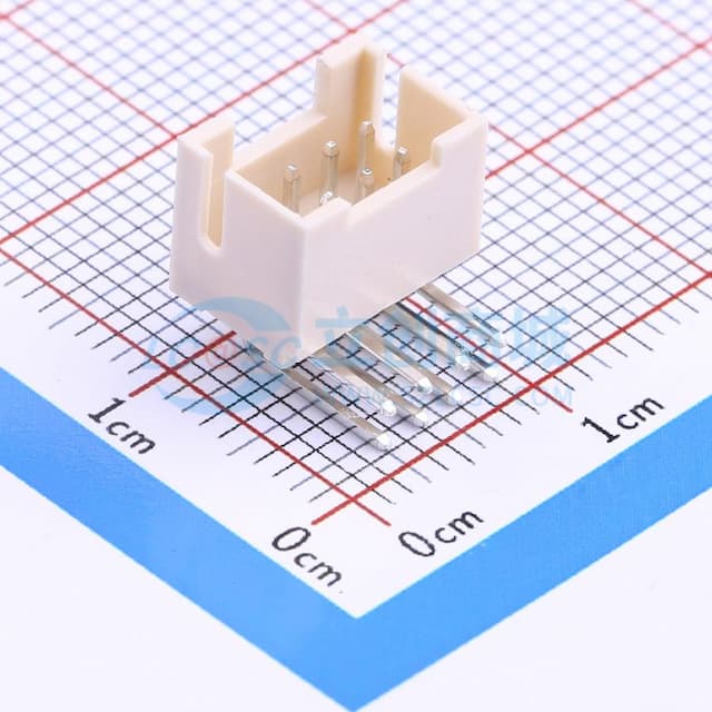 2x4P 间距:2mm 弯插 系列:PHB 【插件】实物图