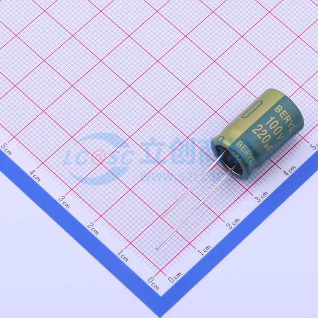 220uF ±20% 100V 【引线】实物图