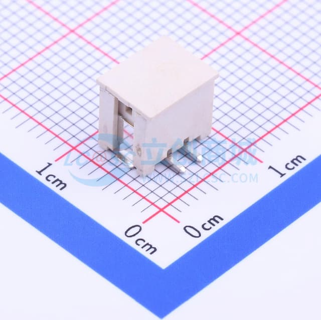 1x2P 间距:2mm 立贴 系列:PH实物图
