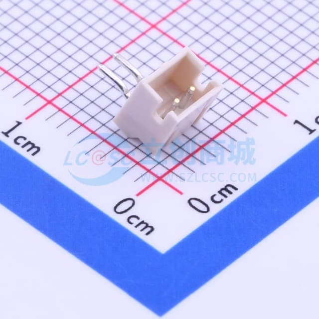 1x2P 间距:1.5mm 弯插 系列:ZH 【插件】实物图