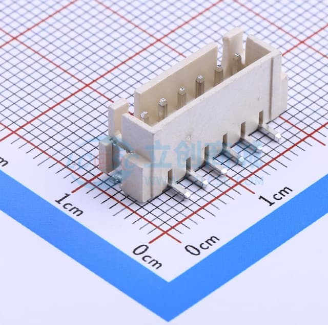 1x6P 间距:2.5mm 立贴 系列:XH实物图