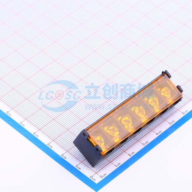 9.5mm 1x6P 每排P数:6 排数:1 直针 边脚 【栅栏】实物图