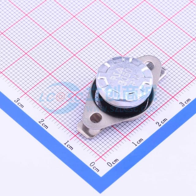 常闭B 动作温度：50℃ 恢复温度：35℃ 10A实物图