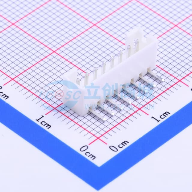 1x8P 间距:2mm 弯插 系列:PH【插件】实物图