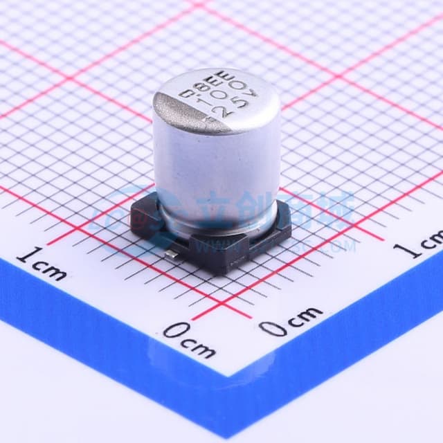100uF ±20% 25V实物图