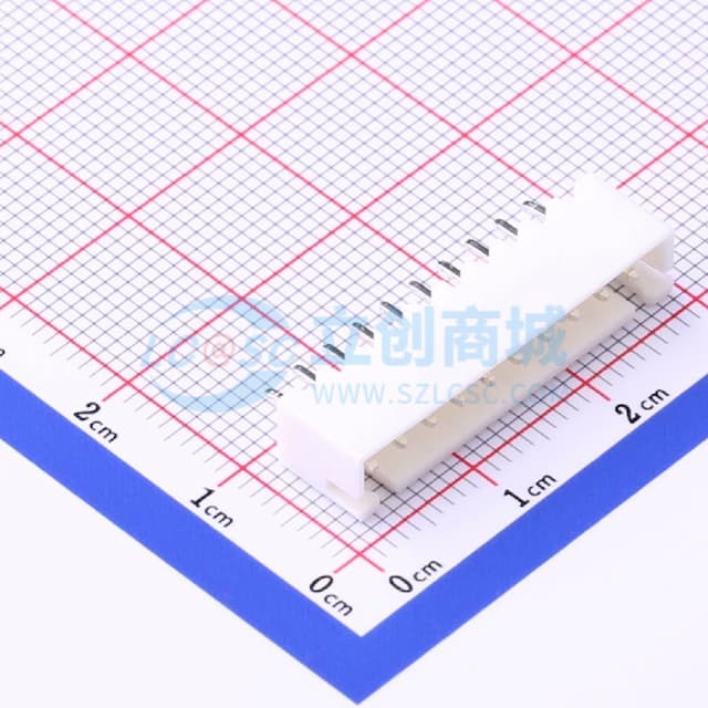 系列:XH 间距:2.5mm 1x10P 【插件】实物图