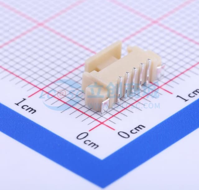 1x5P 间距:1.25mm 立贴实物图