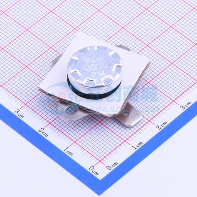 常闭B 动作温度：55℃ 恢复温度：40℃ 10A实物图