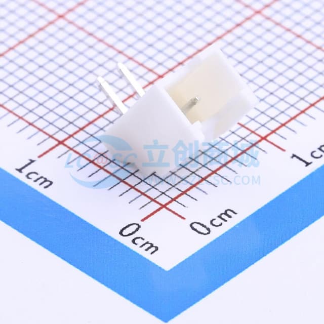 1x2P 间距:2mm 弯插 系列:HY 【插件】实物图