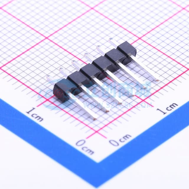 1x6P 间距:2.54mm 方针 直插 【插件】实物图