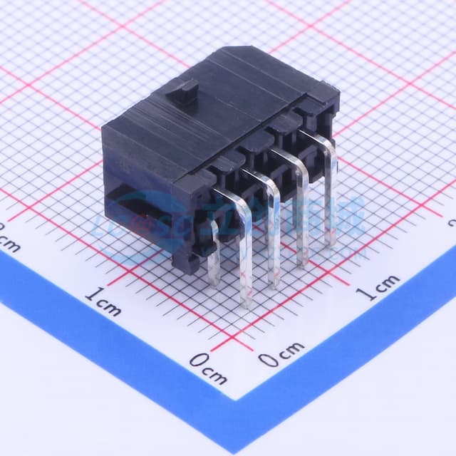 2x4P 间距:3mm 弯插 【插件】实物图