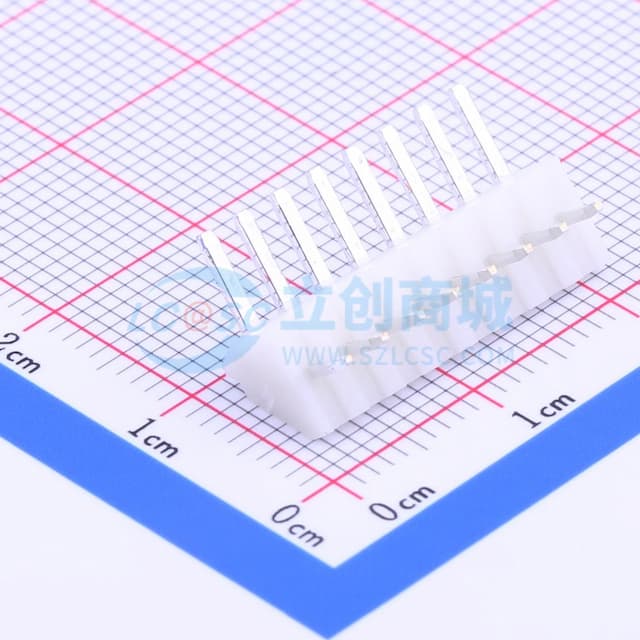 1x8P 间距:2.5mm 弯插 系列:SHF(NH) 【插件】实物图