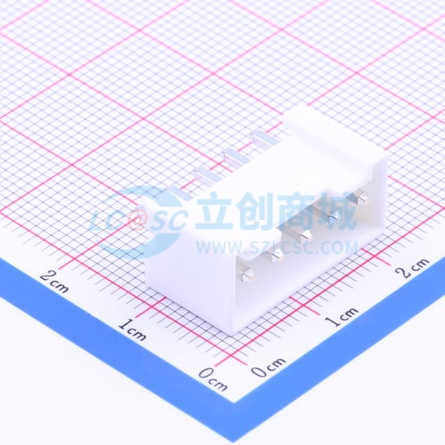 1x5P 间距:3.96mm 直插 系列:VH 【插件】实物图