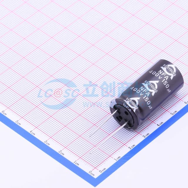 150uF ±20% 400V 【插件】实物图