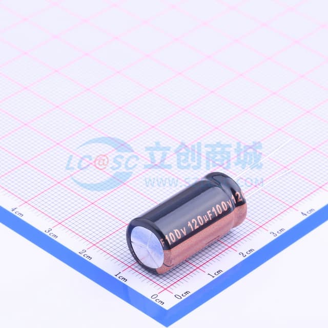 120uF ±20% 100V 【插件】实物图