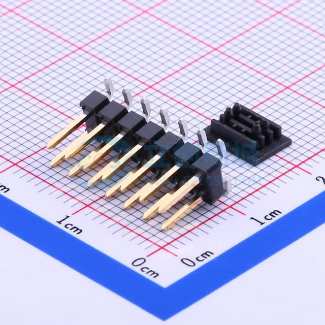 2x7P 间距:2.54mm 方针 立贴实物图