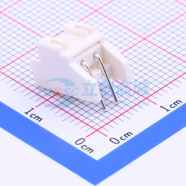 1x2P 间距:2.5mm 弯插 系列:XA 【插件】实物图