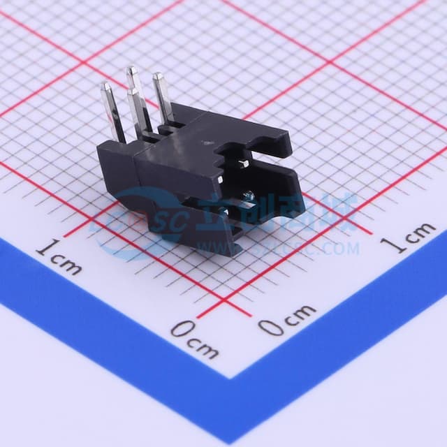 黑色 2x2P 间距:2mm 弯插【插件】实物图