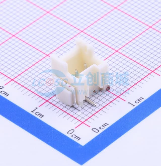 1x2P 间距:2.5mm 立贴 系列:XA实物图