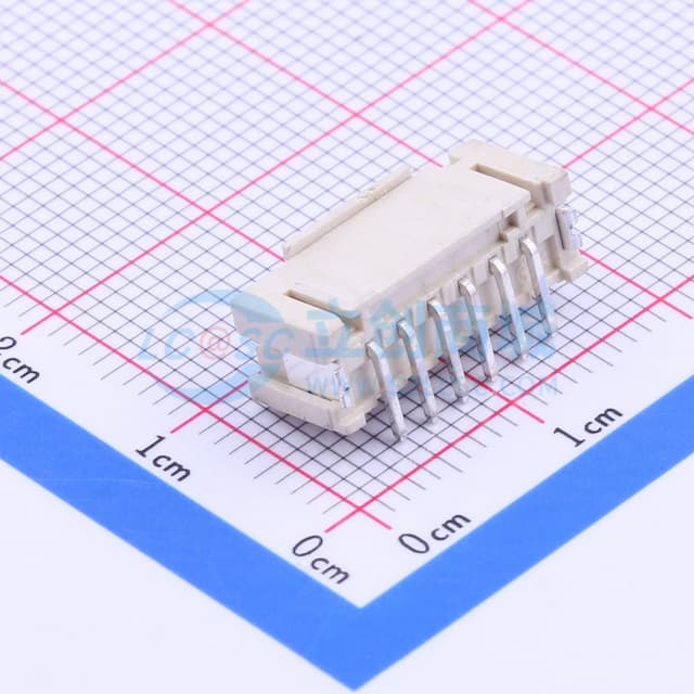 系列:PH 间距:2mm 1x6P实物图
