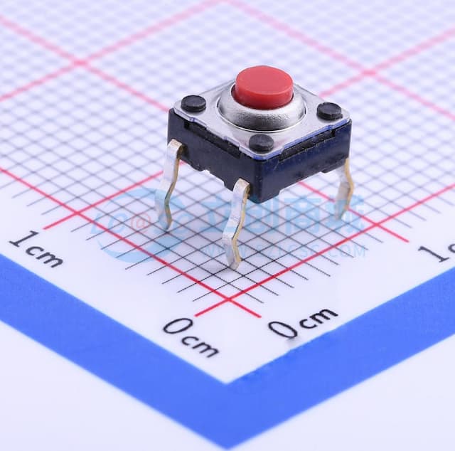 6*6*4.3mm 直插 轻触开关 【轻触】实物图