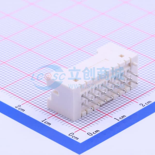 2x8P 间距:2.5mm 直插 系列:XAD 【插件】实物图