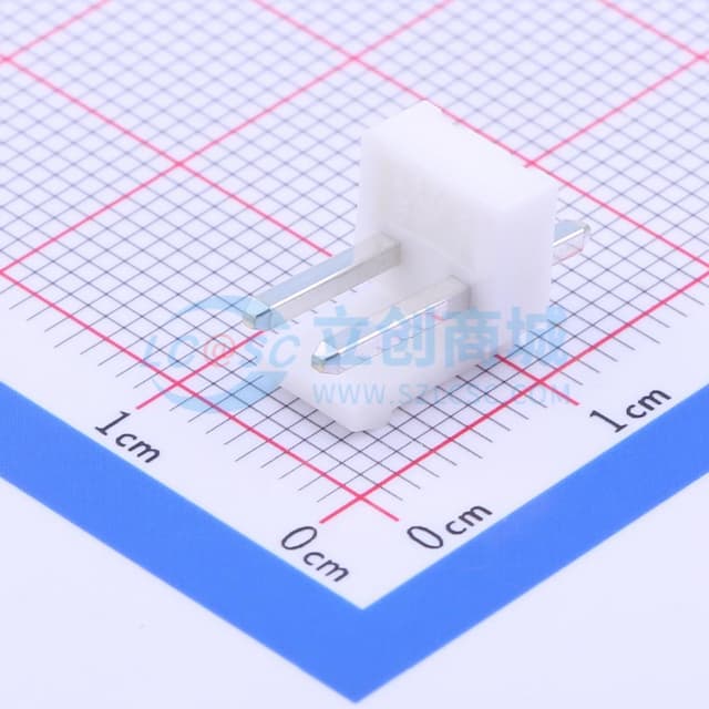 1x2P 间距:3.96mm 直插 系列:VH 【插件】实物图