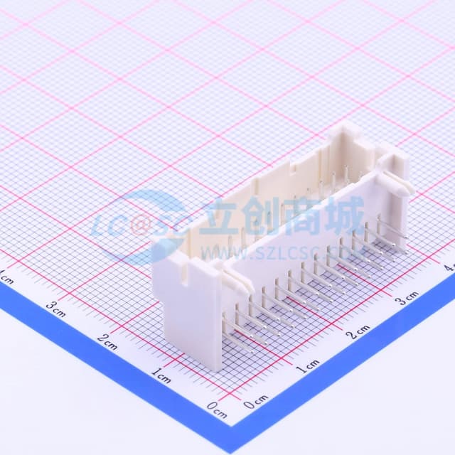 2x13P 间距:2.5mm 弯插 系列:XAD 【插件】实物图