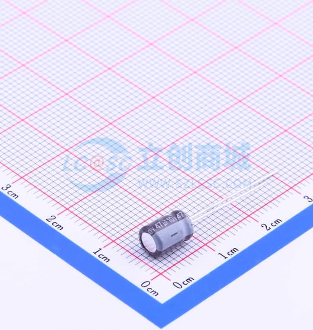 47uF ±20% 10V 【引线】实物图
