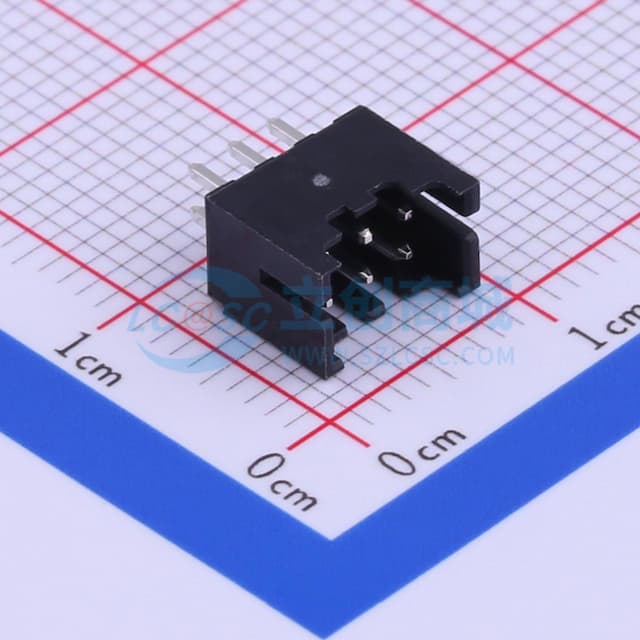 黑色 2x3P 间距:2mm 直插【插件】实物图