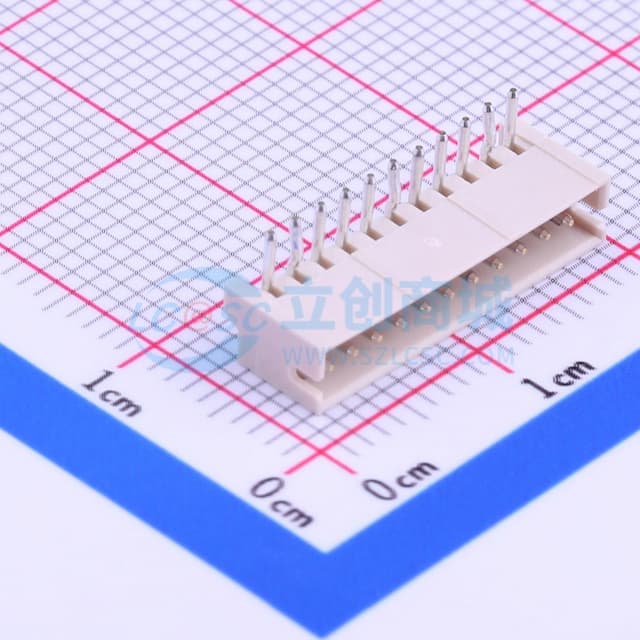 1x11P 间距:1.5mm 弯插 系列:ZH 【插件】实物图