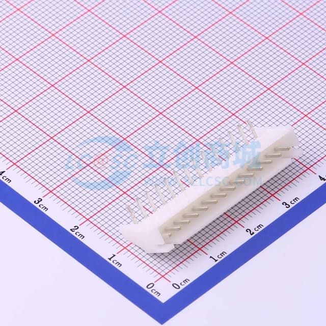 1x14P 间距:2.5mm 弯插 系列:XH 【插件】实物图