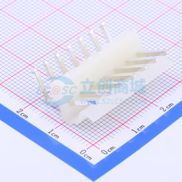 1x7P 间距:3.96mm 弯插 系列:CH 【插件】实物图