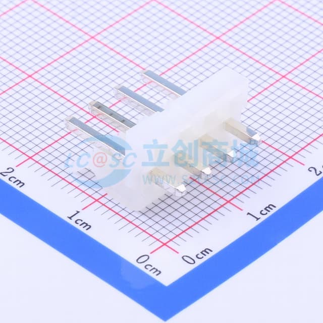 1x4P 间距:3.96mm 直插 系列:CH 【插件】实物图