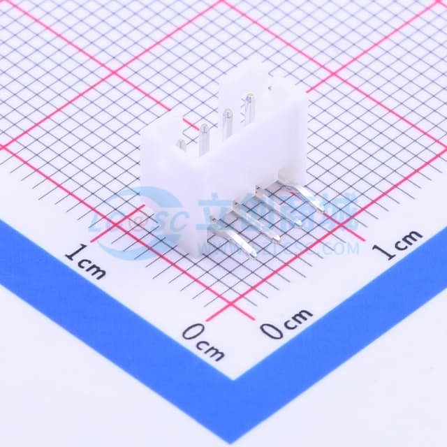1x4P 间距:2mm 弯插 系列:PH 【插件】实物图
