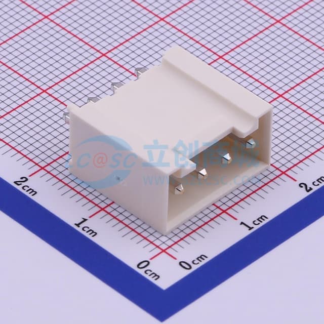 1x4P 间距:3.96mm 直插 系列:VH 【插件】实物图