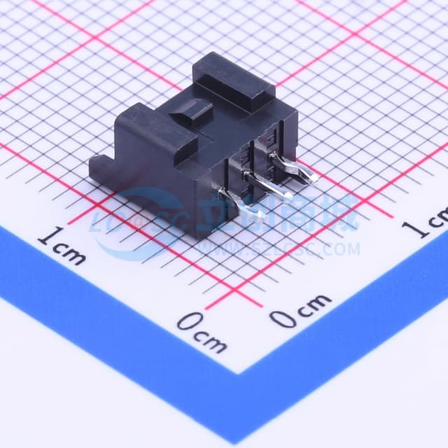 黑色 1x3P 间距:2mm 直插 系列:PA【插件】实物图