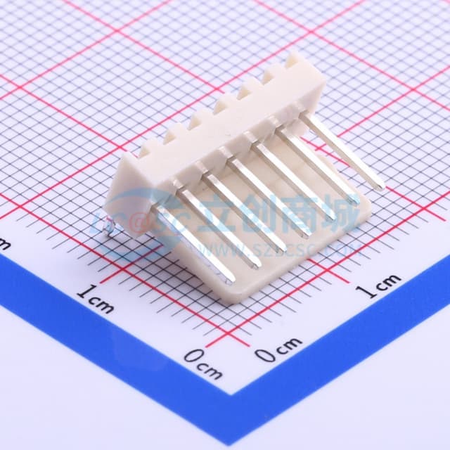 1x7P 间距:2.54mm 弯插【插件】实物图