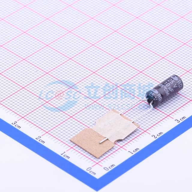 10uF ±20% 25V 【引线】实物图