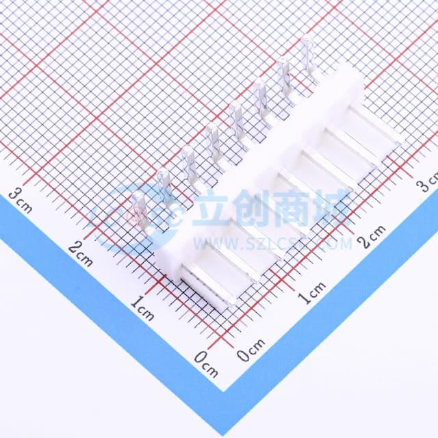 1x8P 间距:3.96mm 弯插 系列:VH 【插件】实物图
